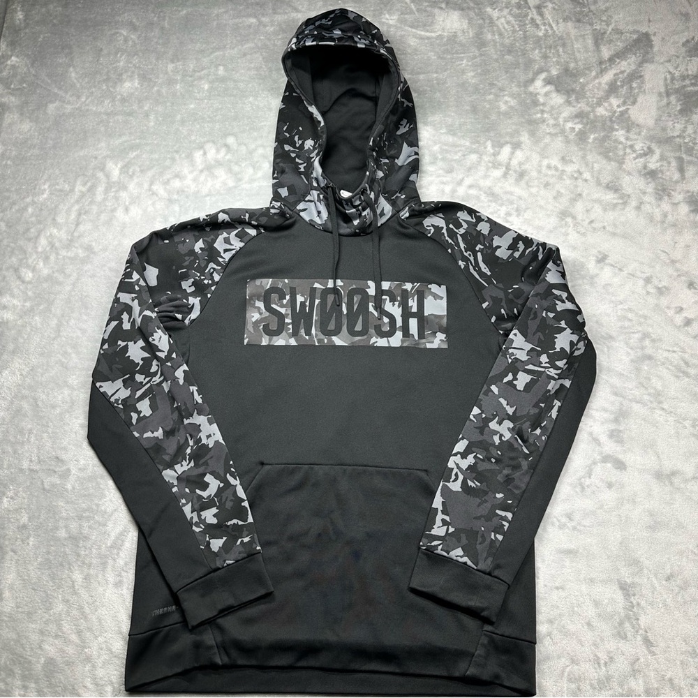 Nike Therma-FIT Camo Swoosh Hoodie - Men's Size Medium